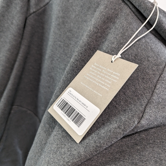 Everlane Hoodie Mens Grey The Track Sweatshirt Pullover Uniform Heathered - Picture 10 of 12